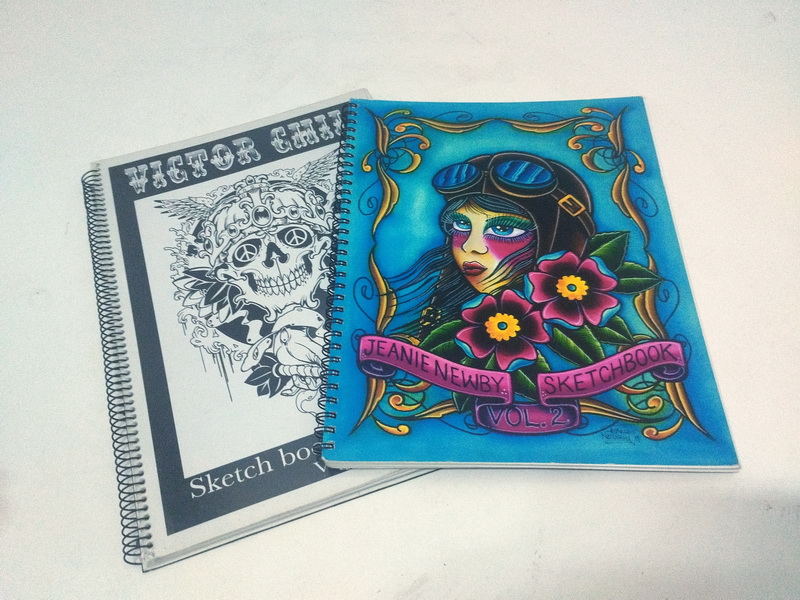 libro cuaderno plantilla tatuaje 1u